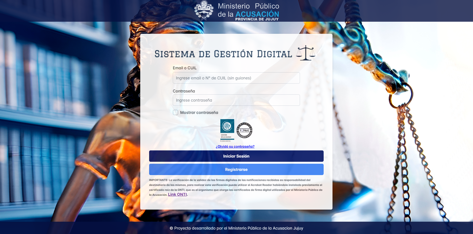 Imagen del sistema de abogados particulares para gestión de causas nuevas